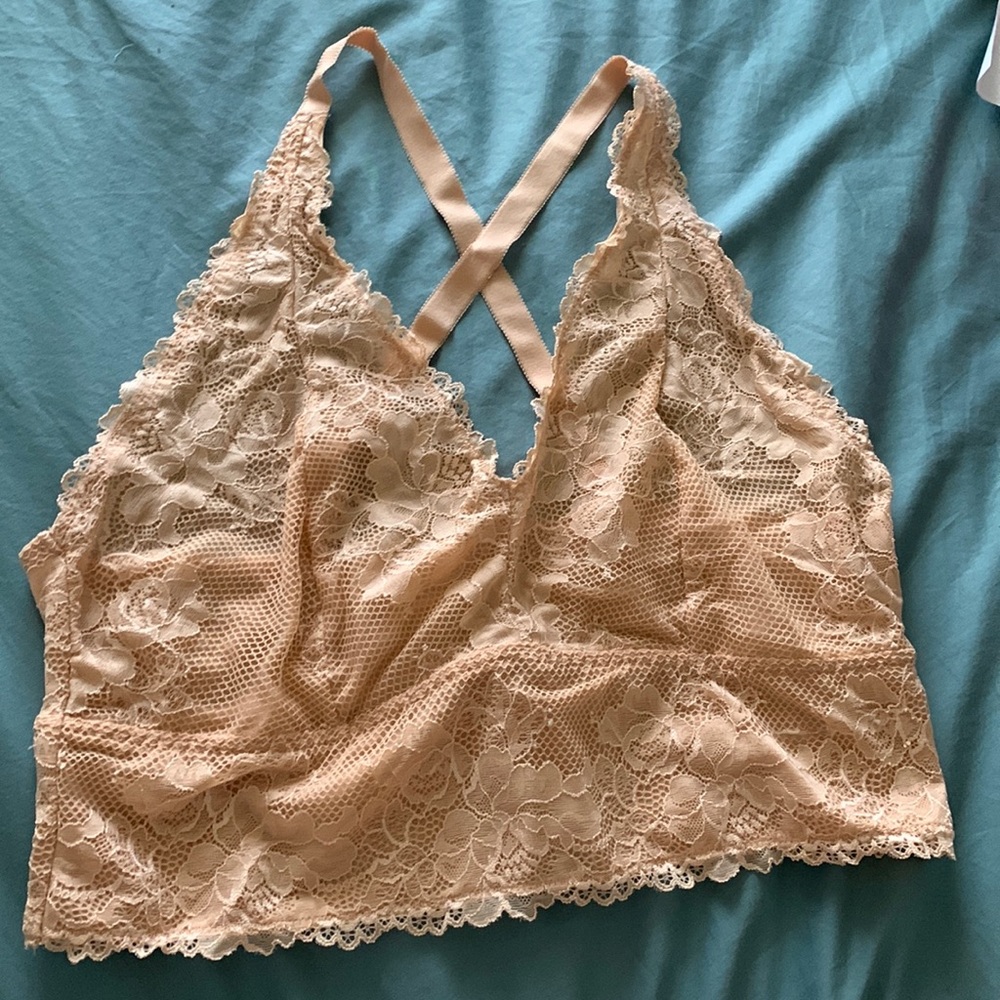 Honey Nude 2X Lace Bralette